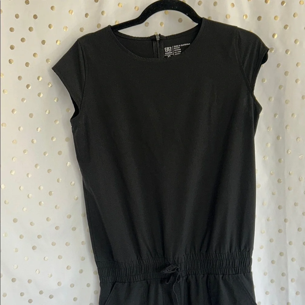 Albion Black Cap Sleeve Jumpsuit - Picture 2 of 11